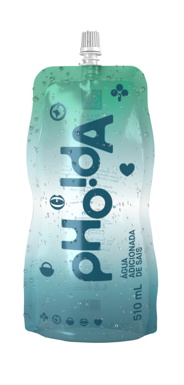Água Phoda - Alcalina oceânica 510 ML - CAIXA c/ 20
