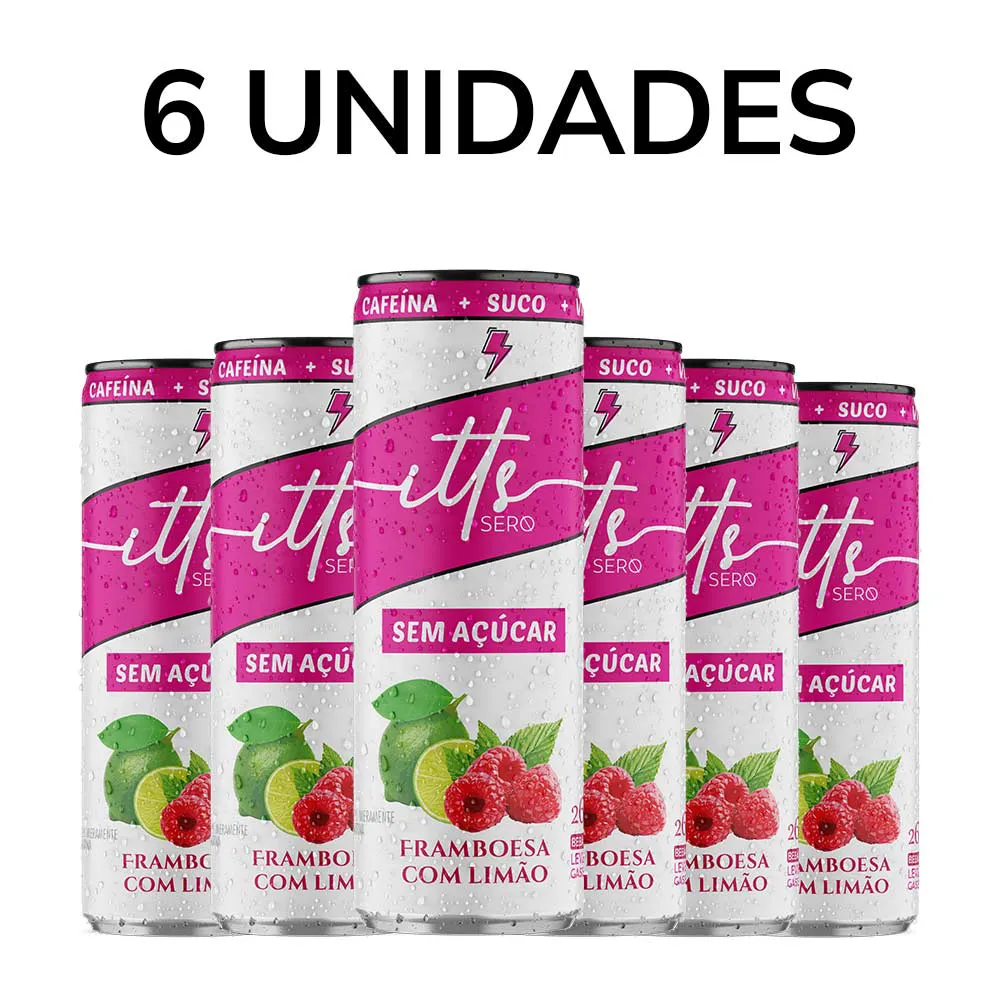 PACK 6 UNIDADES - ITTS - SABOR FRAMBOESA COM LIMÃO 269 ML