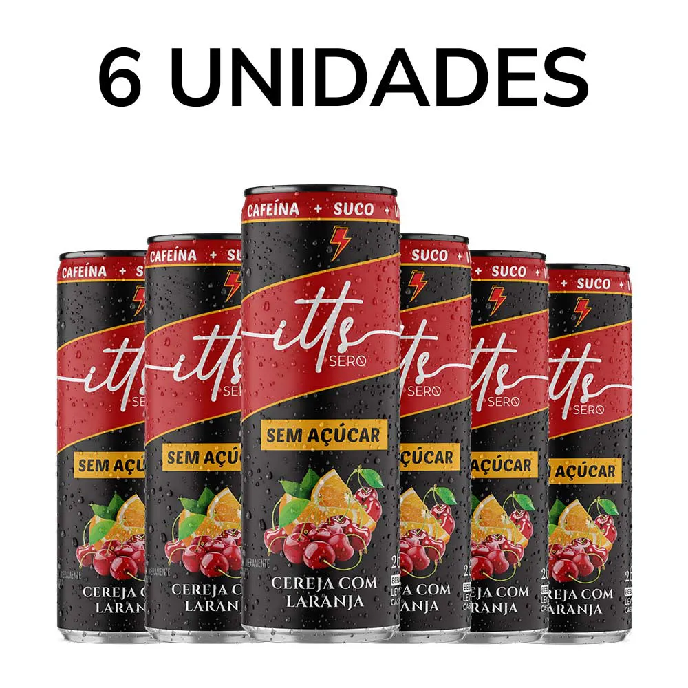 PACK 6 UNIDADES - ITTS - SABOR CEREJA COM LARANJA 269 ML